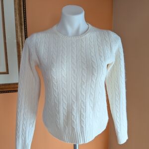 Classic Cable Knit Sweater - Cream J. Crew